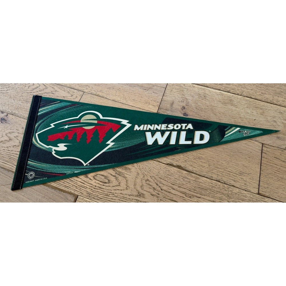 Minnesota Wild Hockey Pennant Flag Wincraft Sport Made in USA